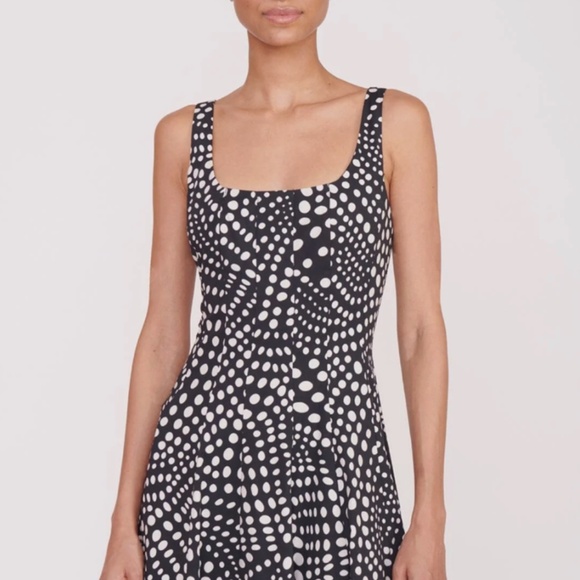 Staud Black Wavy Dot Wells Dress NEVER WORN with tags - Picture 6 of 6